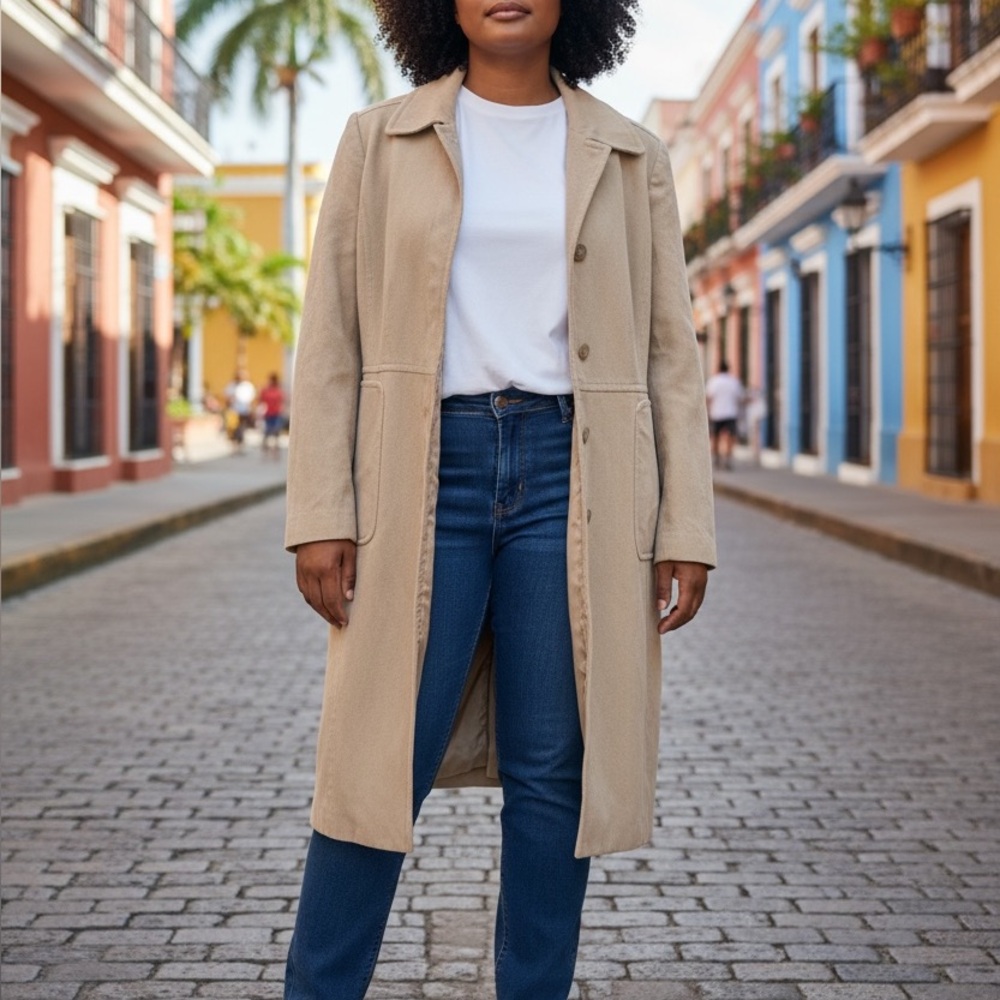 J. Crew Women's Camel/Tan Long Coat